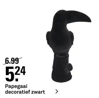 Karwei Papegaai decoratief zwart aanbieding