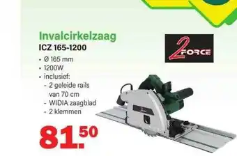 Van Cranenbroek Invalcirkelzaag icz 165-1200 2force aanbieding