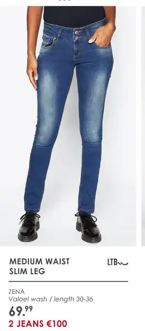 Jeans Centre Ltb dames slim fit jeans zena-50332 aanbieding