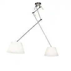 Lampenlicht.nl Hanglamp met plisse kappen crème 35 cm - blitz ii staal aanbieding