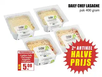 MCD Supermarkt Daily chef lasagne 400gram aanbieding