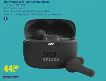 Makro Jbl draadloze in-ear hoofdtelefoon tune 230nc tws aanbieding