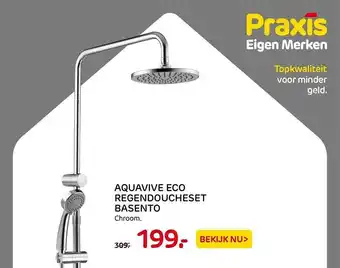 Praxis Aquavive eco regendoucheset basento aanbieding