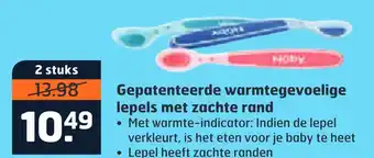 Trekpleister Warmtegevoelige lepels met zachte rand aanbieding