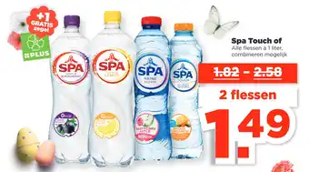 PLUS Spa touch of 1 liter aanbieding