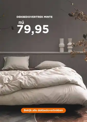 TotaalBED Dekbedovertrek Minte aanbieding