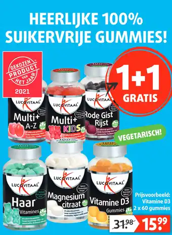 Lucovitaal Vitamine d3 60 gummies aanbieding