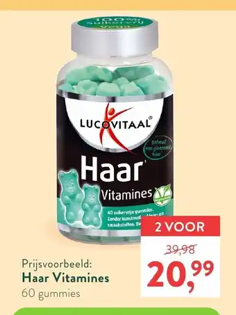 Holland & Barrett Lucovitaal Haar Vitamines 2*60 gummies aanbieding