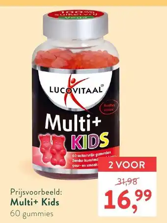 Holland & Barrett Lucovitaal Multi+ Kids 2*60 gummies aanbieding