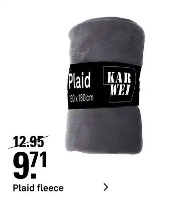 Karwei Plaid fleece aanbieding