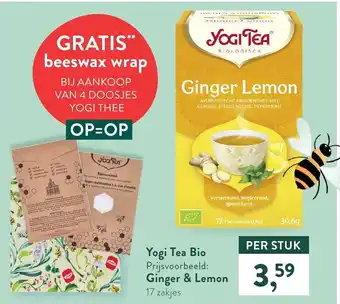 Holland & Barrett Yogi Tea Ginger & Lemon 17 st aanbieding