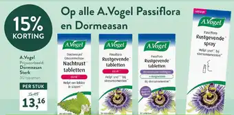 Holland & Barrett A.Vogel Passiflora en Dormeasan - 15% korting! aanbieding