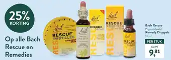 Holland & Barrett Bach Rescue en Remedies - 25% korting! aanbieding