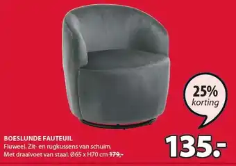 Jysk Boeslunde fauteuil aanbieding