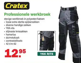 Van Cranenbroek Professionele werkbroek aanbieding