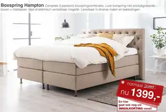 Woonsquare Boxspring Hampton aanbieding