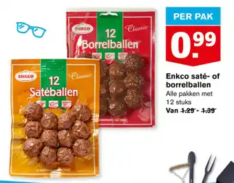 Hoogvliet Enkco sate- of borrelballen aanbieding