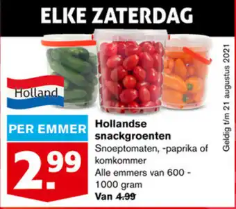 Hoogvliet Hollandse snackgroenten 600gr/1 kg aanbieding