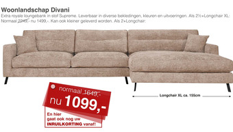 Woonsquare Woonlandschap Divani aanbieding