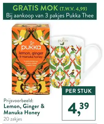 Holland & Barrett Lemon, ginger & manuka honey aanbieding