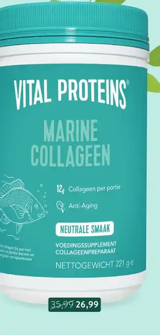 Holland & Barrett Vital proteins marine collageen neutraal aanbieding