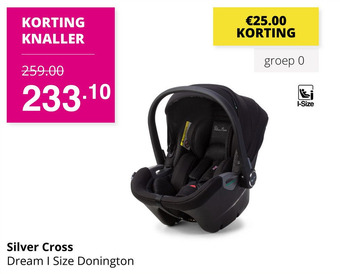 Baby & Tiener Silver Cross Dream I Size Donington aanbieding