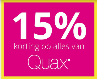 Baby & Tiener 15% Korting Op Alles Van Quax aanbieding