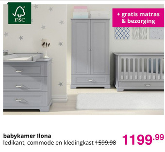 Baby & Tiener babykamer Ilona aanbieding