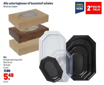 Makro Alle cateringboxen of kunststof schalen aanbieding