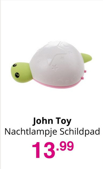 Baby & Tiener John Toy Nachtlampje Schildpad aanbieding