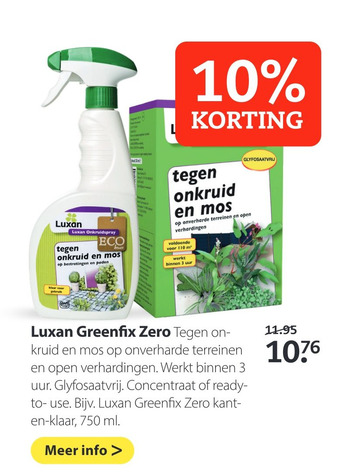 Boerenbond Luxan Greenfix Zero aanbieding