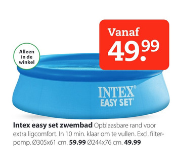 Boerenbond Intex easy set zwembad aanbieding