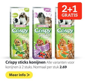 Boerenbond Crispy sticks konijnen aanbieding