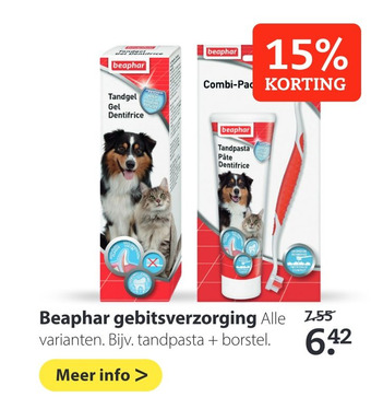 Boerenbond Beaphar gebitsverzorging aanbieding