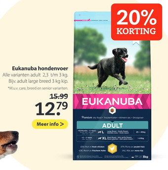 Boerenbond Eukanuba hondenvoer aanbieding