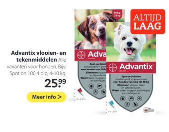 Boerenbond Advantix vlooien- en tekenmiddelen aanbieding