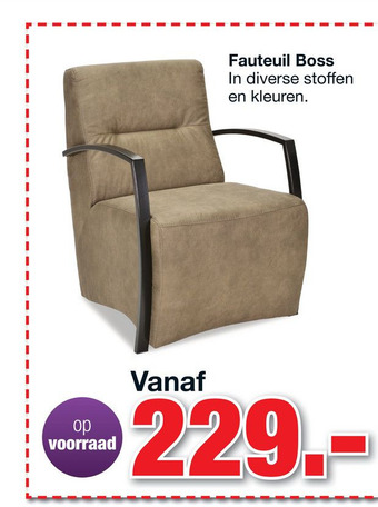 Budget Home Store Fauteuil Boss aanbieding