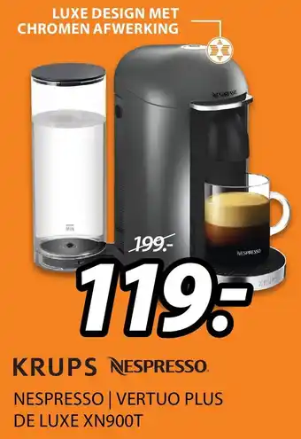 Expert Krups Nespresso | VERTUO PLUS DE LUXE XN900T aanbieding
