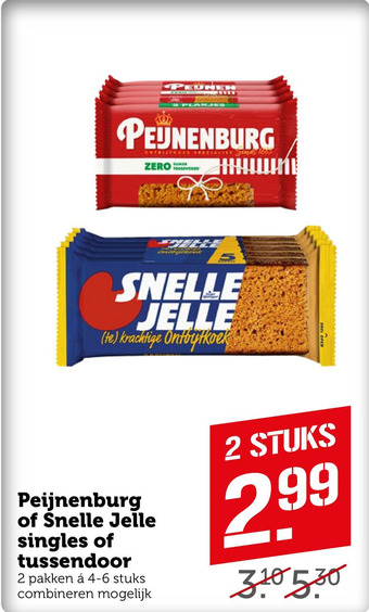 Coop Peijnenburg of Śnelle Jelle si ingles of tussendoor aanbieding