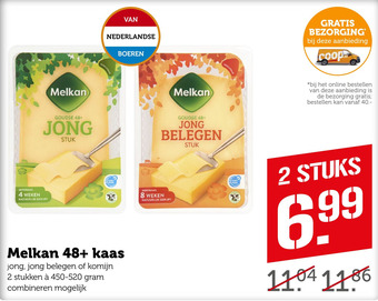 Coop Melkan 48+ kaas aanbieding