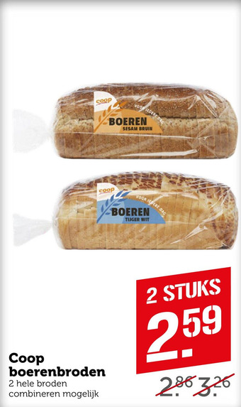 Coop Coop boerenbroden aanbieding