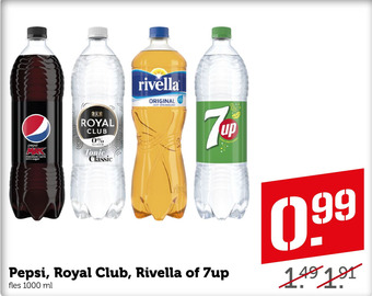 Coop Pepsi, Royal Club, Rivella of 7up aanbieding