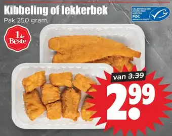 Dirk Kibbeling of lekkerbek aanbieding