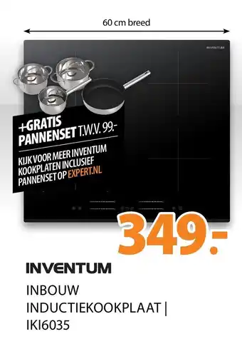 Expert INVENTUM Inbouw inductiekookplaat | IKI6035 aanbieding
