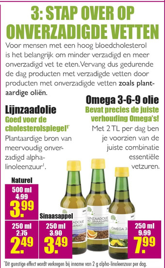 Gezond & Wel Onverzadigde vetten aanbieding