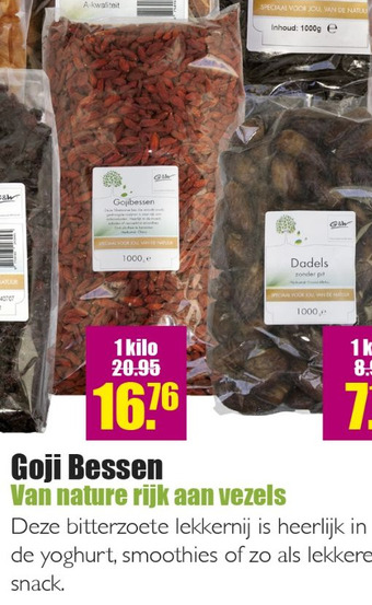 Gezond & Wel Goji Bessen aanbieding