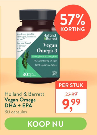 Holland & Barrett Holland & Barrett Vegan Omega aanbieding