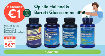 Holland & Barrett Op alle Holland & Barrett Glucosamine aanbieding