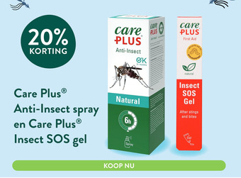 Holland & Barrett Care Plus® Anti-Insect spray en Care Plus Insect SOS gel R aanbieding