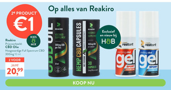 Holland & Barrett CBD Olie aanbieding